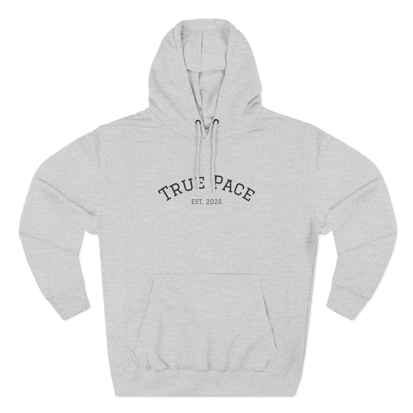 True Pace Fleece Hoodie — "Strength, At Your Pace" Casual Athletic Pullover