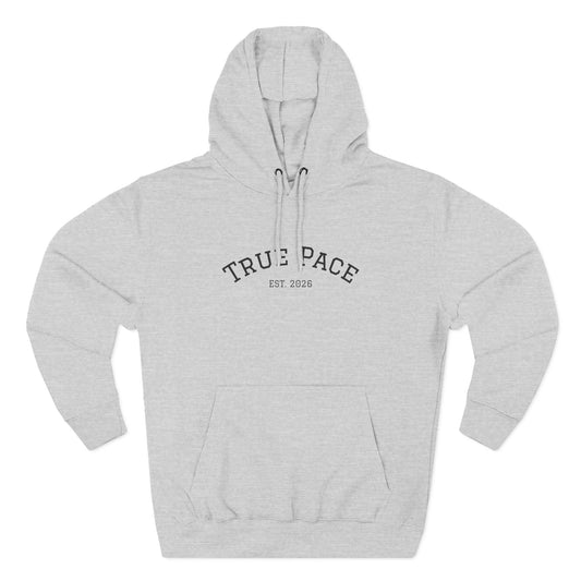True Pace Fleece Hoodie — "Strength, At Your Pace" Casual Athletic Pullover