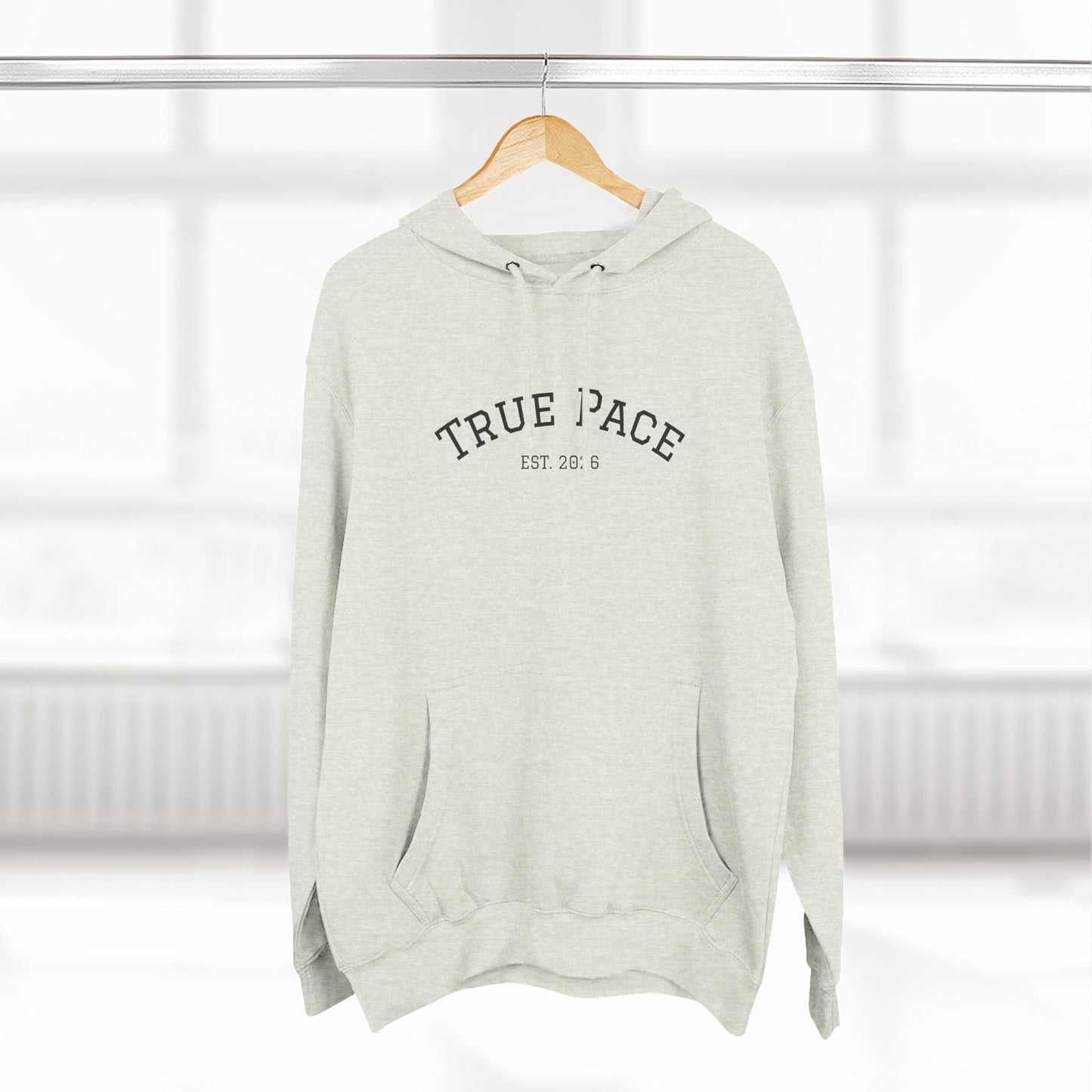 True Pace Fleece Hoodie — "Strength, At Your Pace" Casual Athletic Pullover