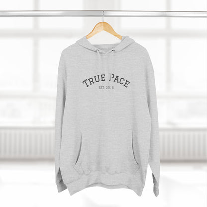 True Pace Fleece Hoodie — "Strength, At Your Pace" Casual Athletic Pullover